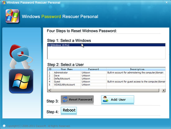 Recover Windows 2000 Professional Password Crack